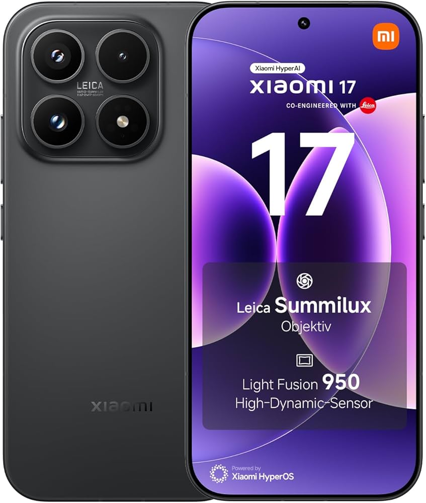 Xiaomi 17 512GB, 12GB RAM, 5G, OVP | SimLock: Frei | Zustand: Neu | Farbe: schwarz | Akku: 100%