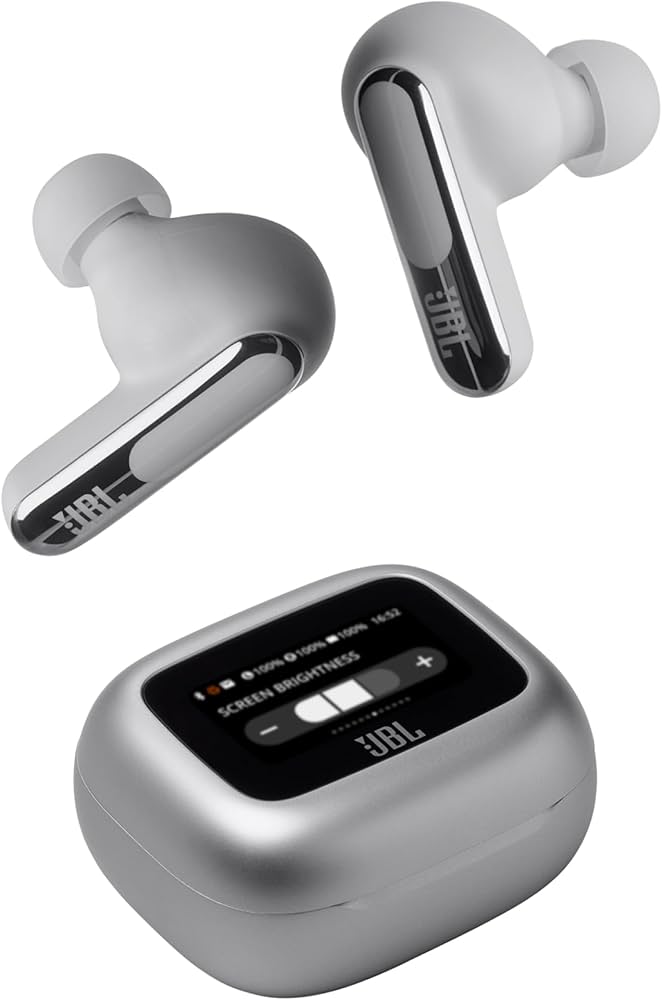 JBL Live Beam 3, 2024, Silber, True Wireless In-Ear Kopfhörer mit Smart Charging Case, Bluetooth 5.3, ANC, IP55, 48h Akkulaufzeit | Zustand: Gut – Bild 2