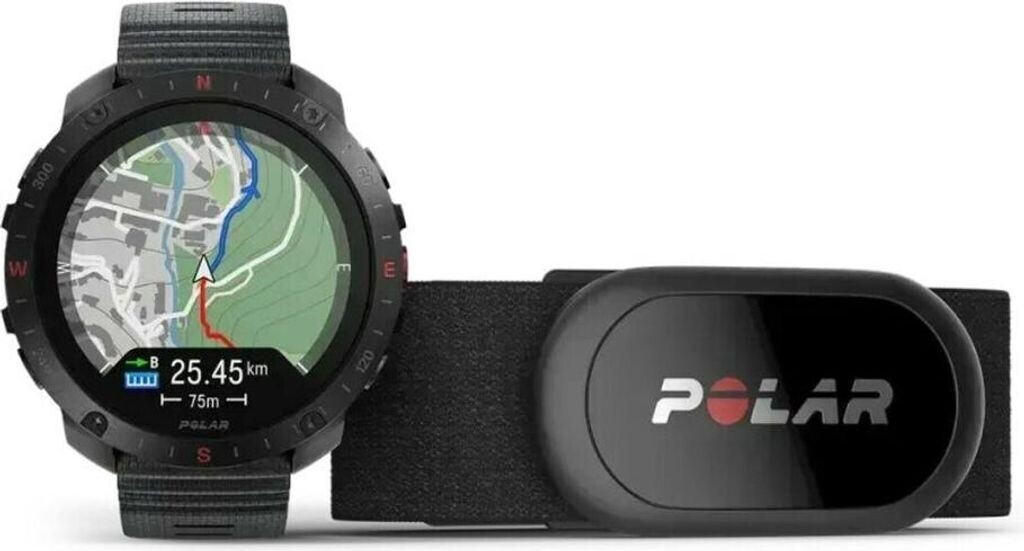 Polar Grit X2 Pro Night Black, AMOLED, Saphirglas, Dual-GPS, Offline-Karten, MIL-STD-810H, 43h GPS-Akku, inkl. Ladekabel & Armband | Zustand: Wie neu – Bild 2