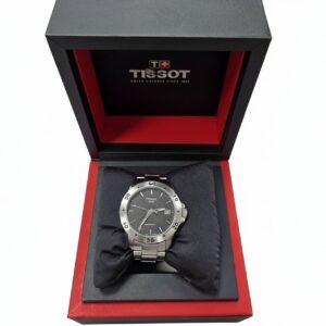 Tissot V8 Swissmatic T106.407.11.051.00, Automatik, 72h Gangreserve, 42,5mm Edelstahl, Saphirglas, 10 bar WD, Kratzer an Lünette | Band, OVP | Zustand: Sehr Gut