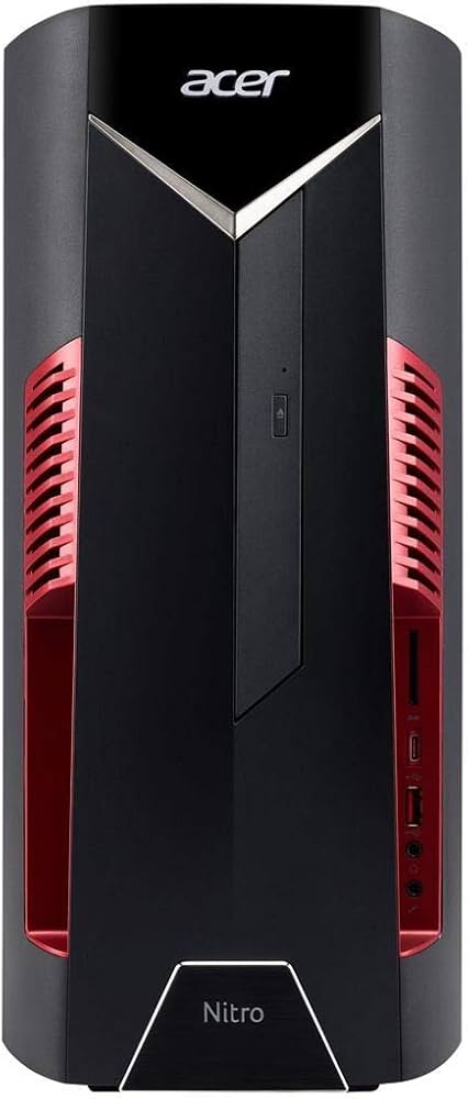 Acer Nitro 50-600 Gaming PC Schwarz/Rot, Intel Core i5-8400, 8GB RAM, 1TB HDD, NVIDIA GTX 1060 6GB, Windows 11 Home, inkl. Netzkabel | Zustand: Gut – Bild 2