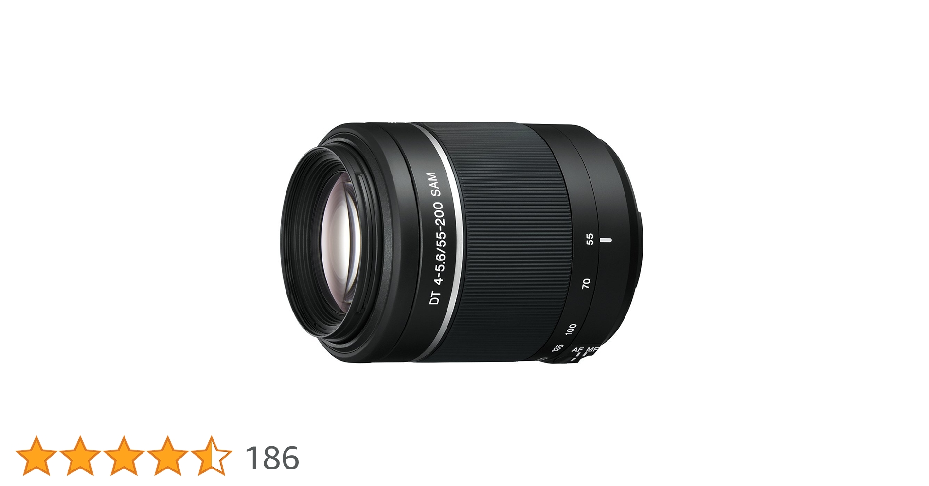 Sony DT 55-200mm 4-5.6 SAM, Schwarz, Telezoom-Objektiv für Sony A-Mount APS-C Kameras, Smooth Autofocus Motor, 55mm Filtergewinde | Zustand: Sehr Gut – Bild 4