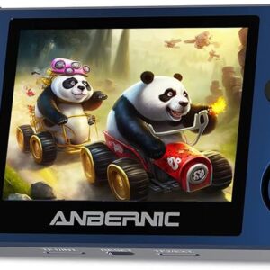 Anbernic RG351MP Ocean Blue (2021), Retro-Spielkonsole mit MetalLadegerätehäuse, 3,5 Zoll Display, inklusive Originalverpackung. | Zustand: Sehr Gut | Farbe: blau