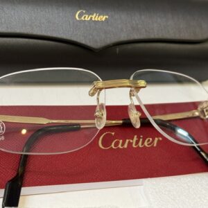 Cartier CT0284O Gold, Randlose Korrektionsbrille, inkl. Originalverpackung, Rechnung vom 03.09.2024 und Ersatzgläsern. | Zustand: Sehr Gut