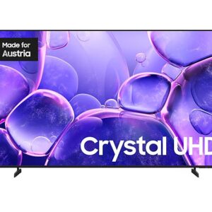 Samsung 55 Zoll Crystal UHD 4K Smart TV, Modell UE55U8020FU, 4K Auflösung, Smart TV Funktionen, Farbe Schwarz, schlankes Design | Zustand: Neu | Farbe: schwarz