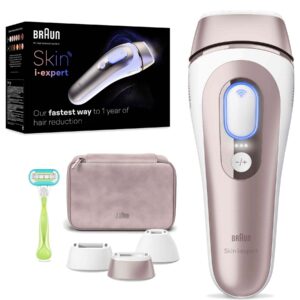 Braun Skin i·expert PL7253 IPL-Haarentferner, Intelligentes IPL-System mit App-Anbindung, 3 Aufsätzen, Venus Rasierer und AuFernbedienungewahrungstasche. | Zustand: Neu