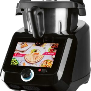 Silvercrest Monsieur Cuisine Smart Black, Multifunktions-Küchenmaschine, 1200 W, 8-Zoll-Touchscreen, WLAN, inkl. umfangreichem Zubehör, verpackt | Zustand: Neu