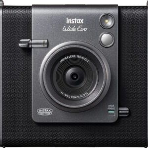 Fujifilm instax WIDE Evo, Schwarz, Hybrid-Sofortbildkamera mit 16mm f | 2.4 Objektiv, 16MP Sensor, integriertem Drucker und App-Anbindung. | Zustand: Neu