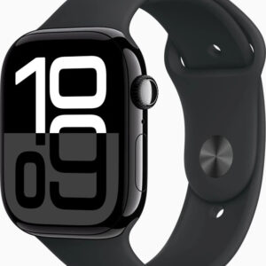 Apple Watch Series 10 46mm Aluminium Diamantschwarz, GPS + Cellular, mit Sportarmband Schwarz M | L, inklusive Originalverpackung  | Zustand: Neu