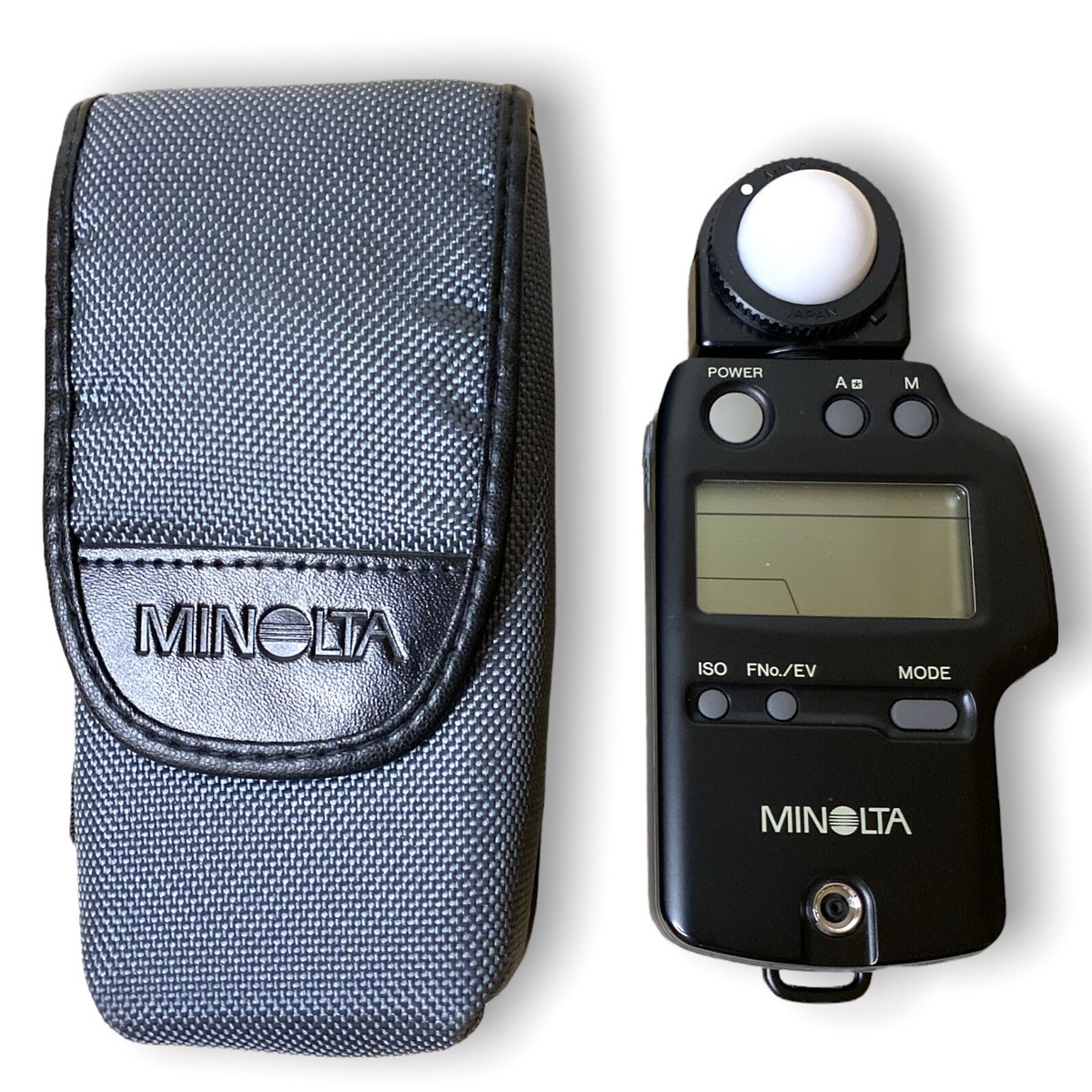 Minolta Auto Meter IV F, schwarz, Digitaler Belichtungsmesser für Umgebungs- und Blitzlicht, inklusive passender Schutztasche. | Zustand: Sehr Gut