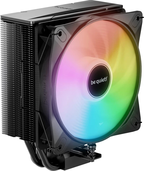 be quiet! Pure Rock 3 LX, Schwarz, Kompakter CPU-Kühler mit 120mm Light Wings LX ARGB-Lüfter, 190W TDP, 4 Heatpipes, schwarz. | Zustand: Neu