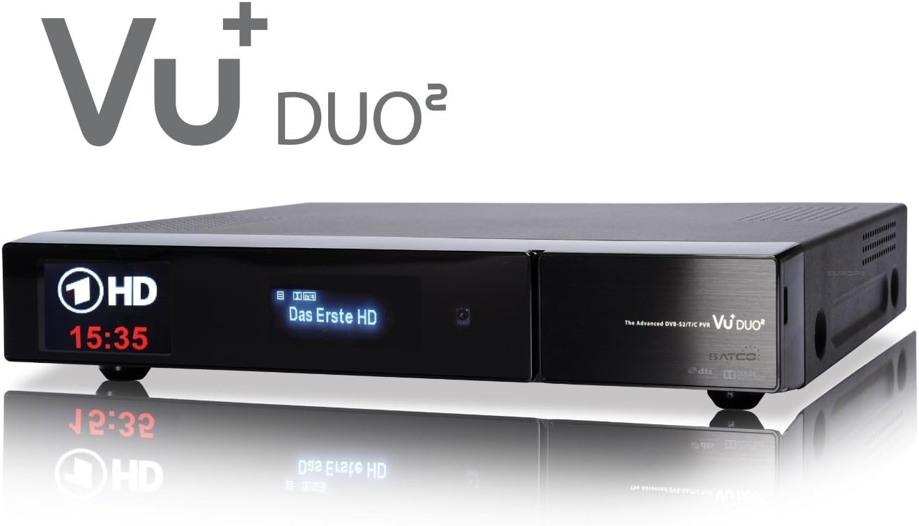 VU+ Duo2 2x DVB-S2 1TB HDD, Twin Linux HDTV Receiver PVR ready, Full HD, mit Fernbedienung (Fernbedienung) | Zustand: Gut