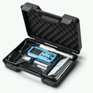 Hanna HI9812-5 Messgerät, Tragbares Multiparameter-Messgerät für pH | EC | TDS | Temp. inkl. HI1285-5 Sonde und Koffer, 9V-Batterie fehlt | Zustand: Gut