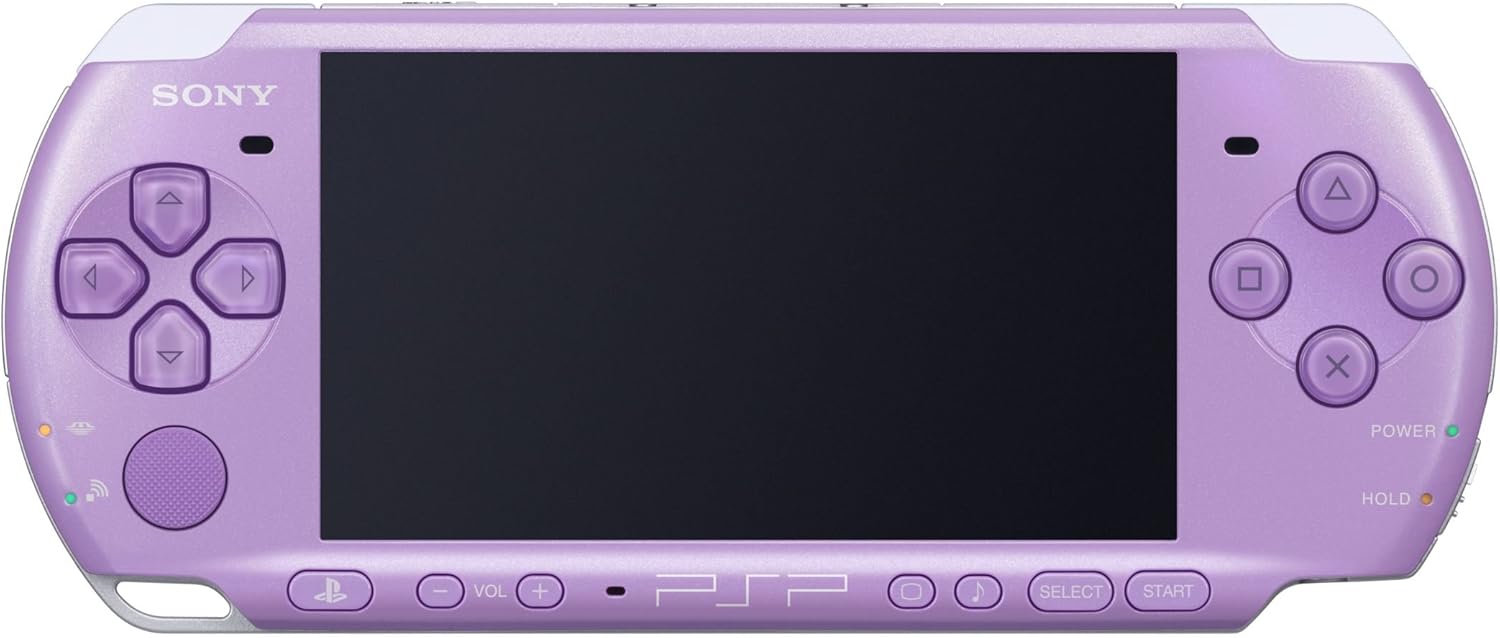 Sony PSP-3004 Lilac Purple, Handheld-Konsole inklusive Ladegerät und 5 Spielen als Set | Zustand: Gut | Farbe: Violet