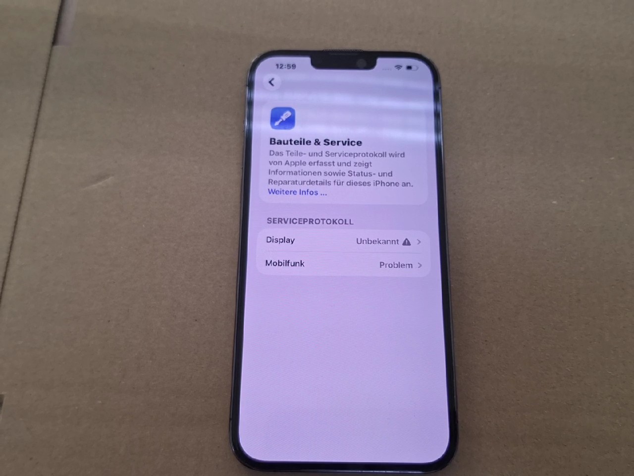 iPhone 13 Pro Max 128GB, Akku 87%, Display unbekannt, Mobilfunk problem, ohne Garantie | SimLock: Frei | Zustand: Gut | Farbe: schwarz | Akku: 87% – Bild 3