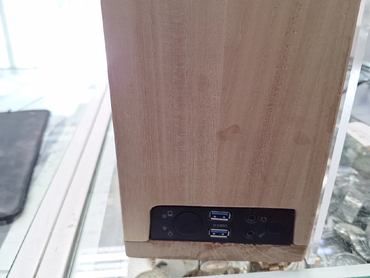 Gaming PC Eigenbau, i5-7600T, GTX 1060 3GB, Custom-PC im Holzgehäuse mit integriertem Monitor, 8GB RAM, 256GB SSD, MSI Mainboard. | Zustand: Gut – Bild 5