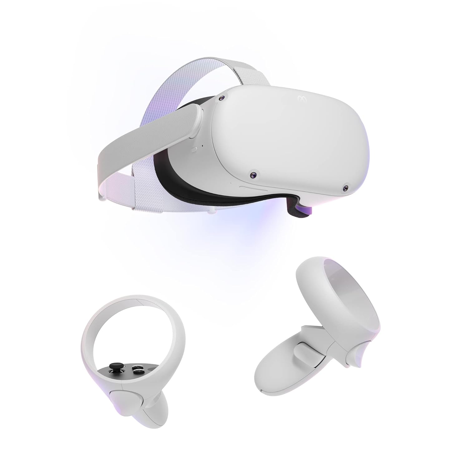 Meta Quest 2 128GB Weiß, Standalone VR-Headset, inkl. 2 Controller, Ladekabel, Netzteil mit US-Stecker (Adapter nötig), OVP | Zustand: Sehr Gut | Farbe: weiss