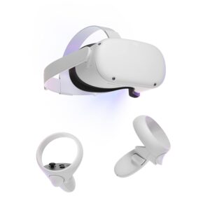 Meta Quest 2 128GB Weiß, Standalone VR-Headset, inkl. 2 Controller, Ladekabel, Netzteil mit US-Stecker (Adapter nötig), OVP | Zustand: Sehr Gut | Farbe: weiss