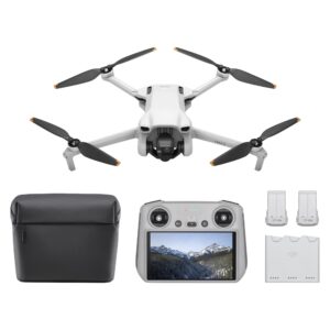 DJI Mini 3 Fly More Combo mit DJI RC, Kameradrohne mit DJI RC Smart-Fernsteuerung, 3 Akkus, Ladestation, Tasche und Zubehör. | Zustand: Sehr Gut