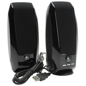 Logitech S-150 Lautsprecher-System, Kompaktes 2.0 Stereo-Lautsprechersystem mit USB-Anschluss für Audio und Stromversorgung, Farbe Schwarz. | Zustand: Gut