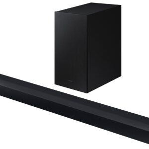 Samsung HW-C450 Soundbar mit Subwoofer, Inklusive Subwoofer, Fernbedienung und Kabel, voll funktionsfähiges 2.1-System. | Zustand: Gut | Farbe: schwarz