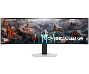 Samsung Odyssey OLED G9 S49CG934SU Silber, 49 Zoll Curved Gaming Monitor, DQHD (5120x1440), 240Hz, 0,03ms, OLED-Panel, inkl. Netzteil | Zustand: Sehr Gut
