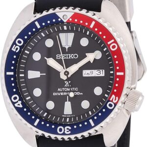 Seiko Prospex Turtle SRP779 Pepsi, Automatische Taucheruhr mit 4R36-Uhrwerk, Pepsi-Lünette (Blau | Rot), schwarzes Zifferblatt, 200m. | Zustand: Sehr Gut