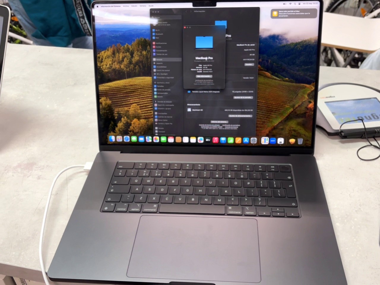 Apple MacBook Pro 16 M3 Pro 2023 Schwarz, 36 GB RAM, 512 GB SSD, macOS Sonoma, Akku 100% Kapazität, 4 Ladezyklen | Zustand: Wie Neu – Bild 2