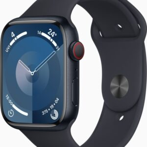 Apple Watch Series 9 45mm Mitternacht, GPS + Cellular, Aluminiumgehäuse, inklusive Originalverpackung (OVP) | Zustand: Sehr Gut | Farbe: schwarz
