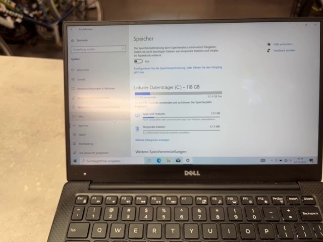 Dell XPS 13 9350 (2016) Silber, Intel Core i5-6200U, 8GB RAM, 128GB SSD, 13,3 Zoll Display, kompaktes Ultrabook display hat pixelfehler | Zustand: Gut – Bild 5