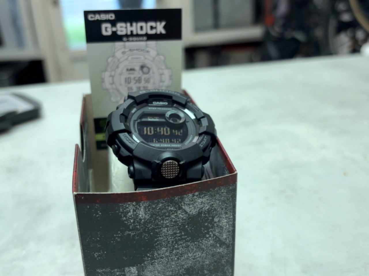 Casio G-Shock GBD-800, Schwarz, G-SQUAD Sportuhr mit Bluetooth, Schrittzähler, Stoppuhr und Timer, inklusive Originalverpackung. | Zustand: Sehr Gut | Farbe: schwarz – Bild 2