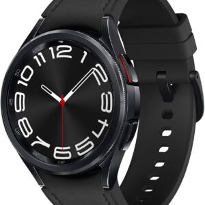 Samsung Galaxy Watch 6 Classic Schwarz, Smartwatch mit drehbarer Lünette, EdelstahLadegerätehäuse, Saphirglas, inklusive Originalverpackung | Zustand: Sehr Gut | Farbe: schwarz