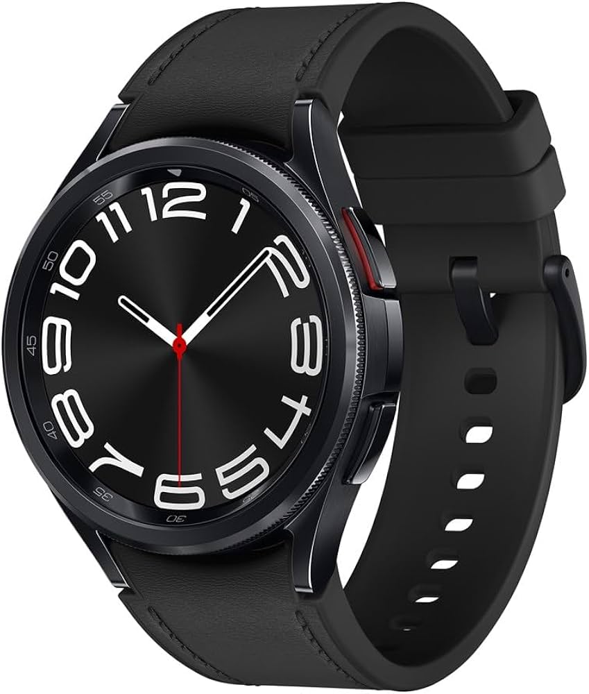 Samsung Galaxy Watch 6 Classic Schwarz, Smartwatch mit drehbarer Lünette, EdelstahLadegerätehäuse, Saphirglas, inklusive Originalverpackung | Zustand: Sehr Gut | Farbe: schwarz