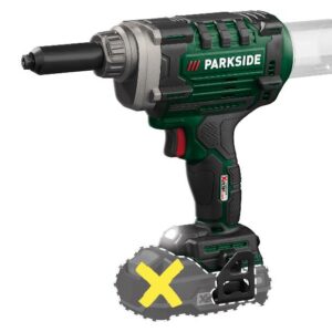Parkside Akku-Blindnietsetzgerät PBNSG 20-Li A1, Inklusive Koffer, ohne Akku und ohne Ladegerät. Bürstenloser Motor für hohe Lebensdauer. | Zustand: Neu