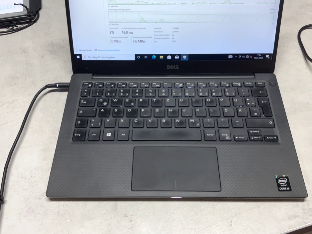 Dell XPS 13 9343 Silber, Intel Core i5-5200U, 8GB RAM, 256GB SSD, 13,3 Zoll Display, Windows 10, gebrauchtes Ultrabook | Zustand: Gebraucht – Bild 2