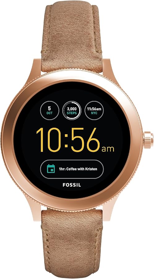Fossil Q Venture Gen 3 DW5A, Smartwatch mit EdelstahLadegerätehäuse, kompatibel mit Android und iOS, Wear OS, Fitness-Tracking. | Zustand: Gut | Farbe: Braun