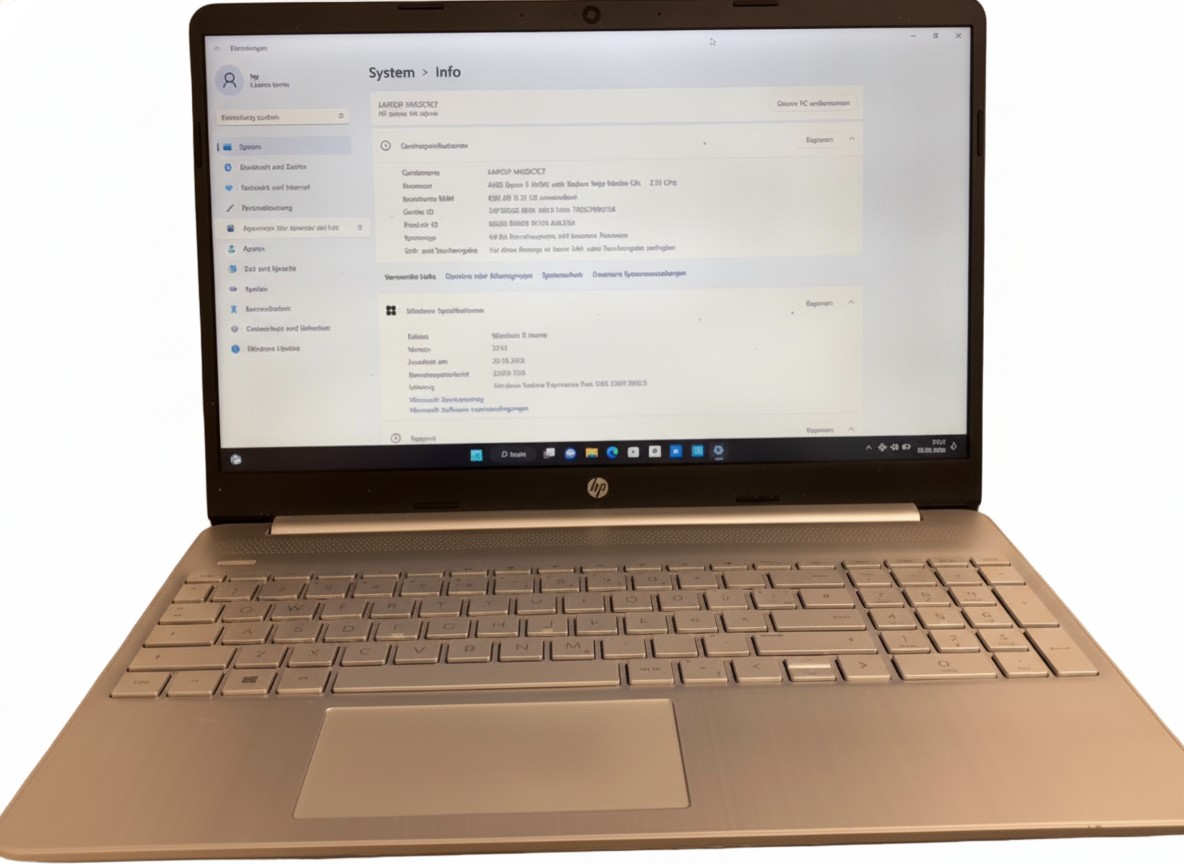 HP Laptop 15s-eq0910ng, AMD Ryzen 5 3450U, 8GB RAM, Windows 11 Home, inkl. Ladegerät | Zustand: Gut – Bild 3