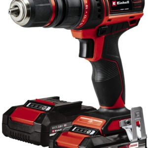 Einhell TE-CD 18/45 3X-Li +22, Akku-Bohrschrauber, 18V, 45Nm, inkl. 1x 2.0Ah Akku, Ladegerät, Winkel- & Exzenteraufsatz, Set | Zustand: Neu