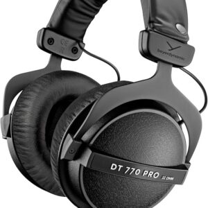Beyerdynamic DT 770 PRO 32 Ohm Schwarz, Geschlossener Studiokopfhörer, ohrumschließend, inkl. Originalverpackung und Zubehör. | Zustand: Sehr Gut | Farbe: schwarz