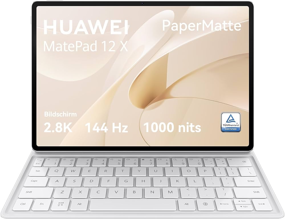 Huawei MatePad 12 X 256GB, Tablet mit PaperMatte Display, inkl. Tastatur, 12 Zoll, 12GB RAM, HarmonyOS dysplay kraz | Zustand: Sehr Gut
