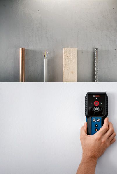 Bosch GMS 120-27 Ortungsgerät, Digitales Ortungsgerät für Metall, Holz und stromführende Leitungen, inkl. Schutztasche, IP54. | Zustand: Wie Neu