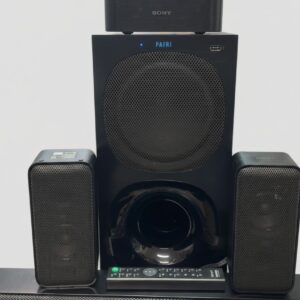Sony HT-S40R 5.1 Heimkinosystem Schwarz, 600W 5.1-Kanal-System mit Soundbar, Subwoofer (SA-WS40R) und kabellosen Rear-Lautsprechern, Bluetooth, USB+Fernbedienung | Zustand: Gebraucht