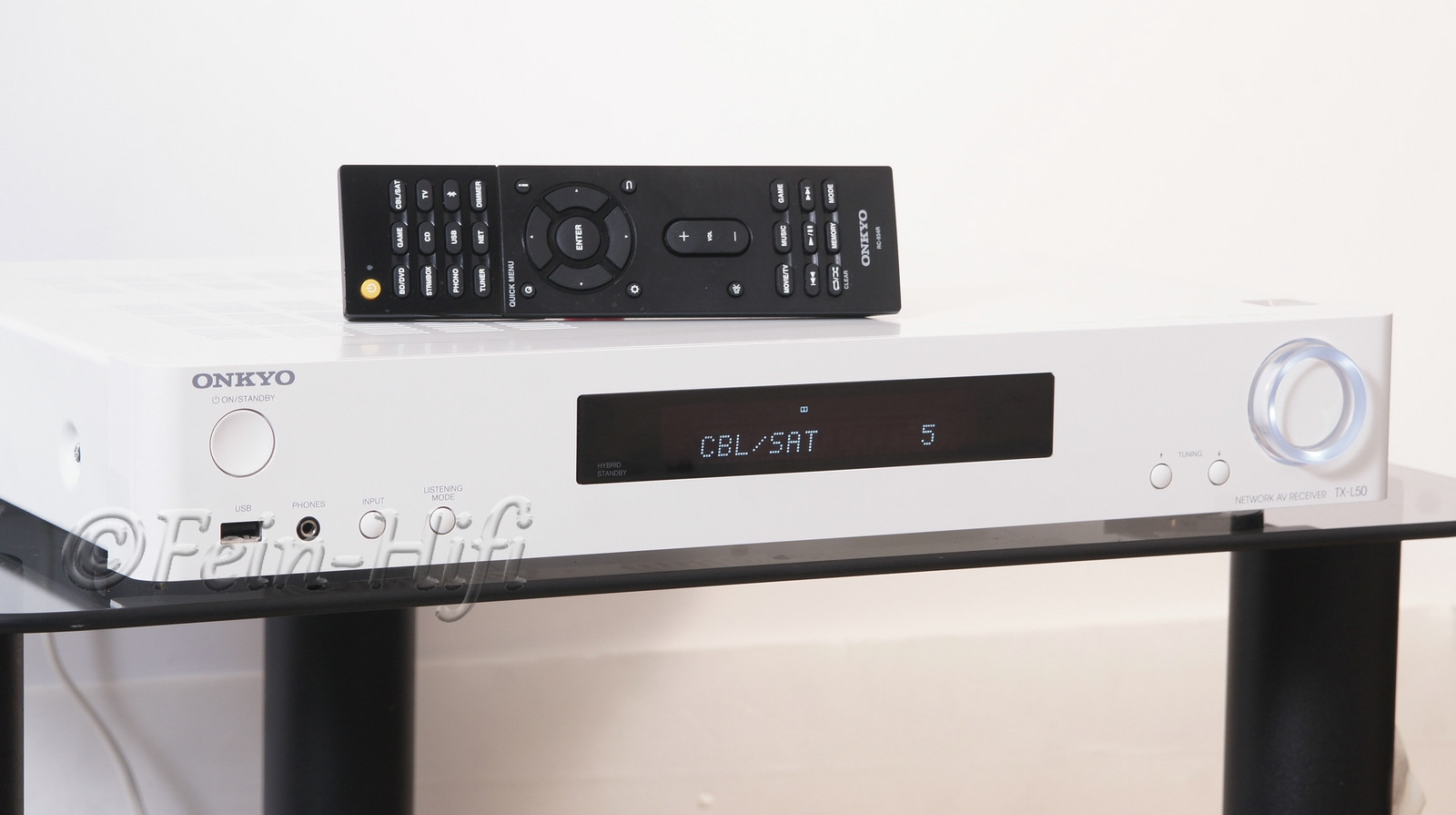 Onkyo TX-L50 Slim-Line AV-Receiver, 5.1-Kanal Netzwerk-Receiver, inklusive Originalverpackung (OVP) und Fernbedienung (Fernbedienung) | Zustand: Gut – Bild 3