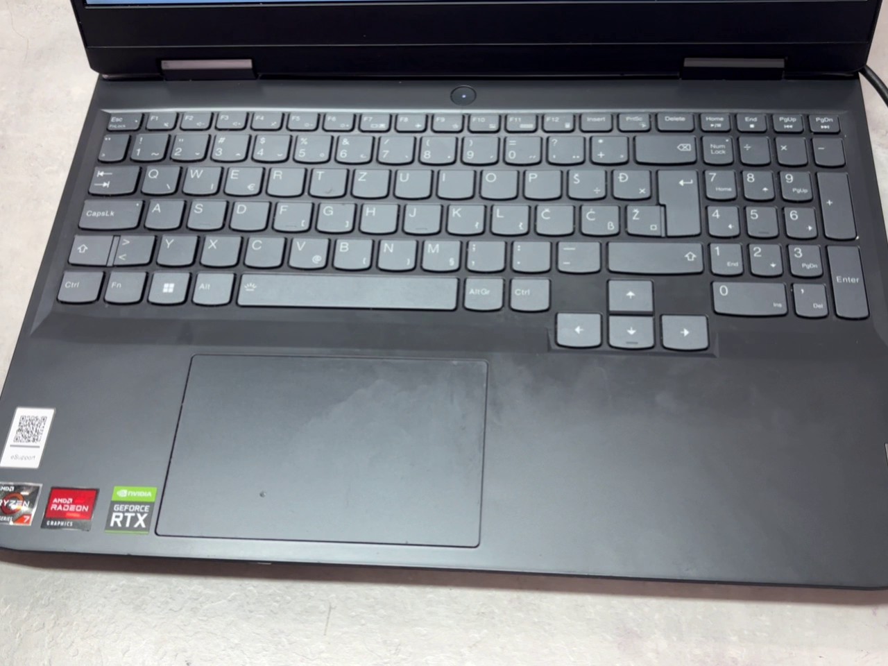 Lenovo IdeaPad Gaming 3 15ARH7 Onyx Grey, AMD Ryzen 7 6800H, 16GB RAM, 1TB SSD, NVIDIA GeForce RTX 3050 Ti, inkl. Ladegerät | Zustand: Gut – Bild 3