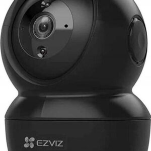 EZVIZ C6N 1080p Schwarz, WLAN-Überwachungskamera für den Innenbereich mit 360°-Panorama-Ansicht, Smart-Tracking und Nachtsicht. | Zustand: Sehr Gut