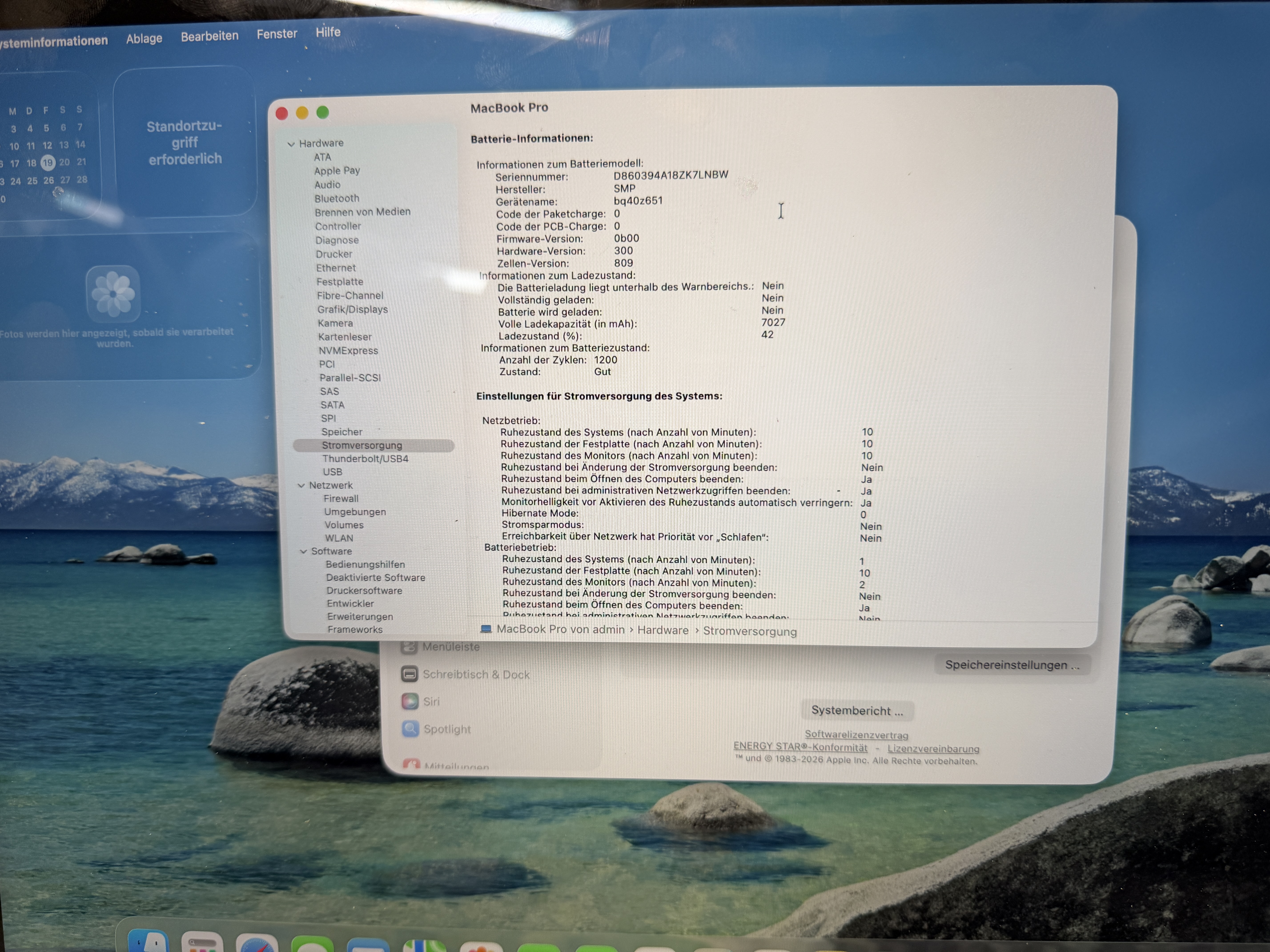Apple MacBook Pro 16" 2019 Silber, Intel Core i7 2,6 GHz, 16 GB RAM, 500 GB SSD, 1200 Ladezyklen, guter Batteriezustand | Zustand: Gut – Bild 5