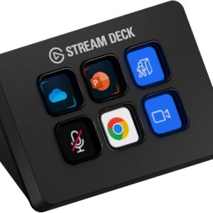 Elgato Stream Deck Mini Schwarz, Kompakter Controller mit 6 anpassbaren LCD-Tasten zur Steuerung von Apps und Workflows. | Zustand: Wie Neu