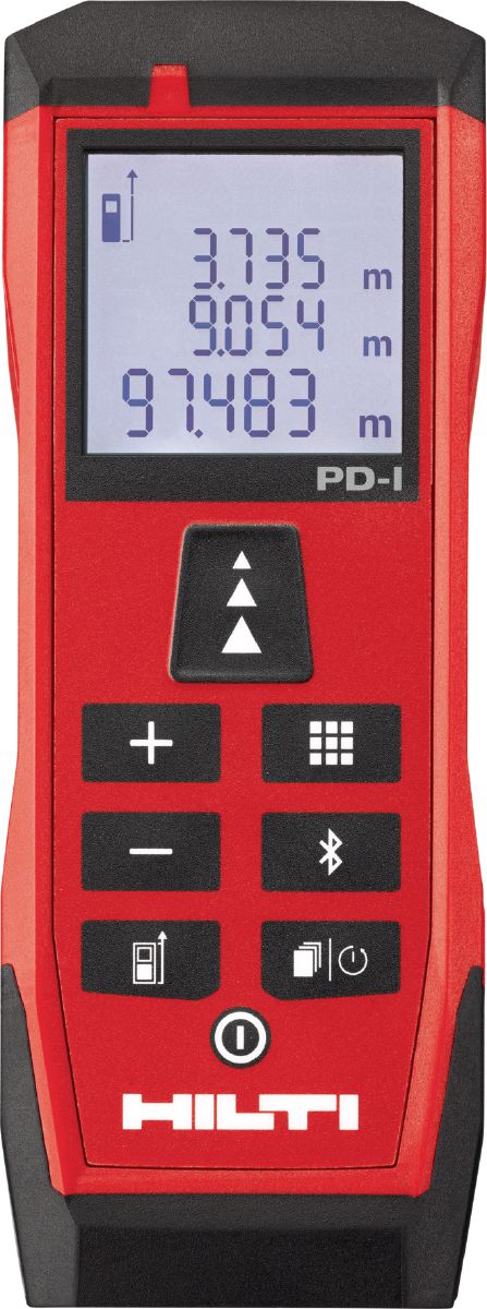 Hilti Laser-Distanzmessgerät PD-I, Robustes Lasermessgerät für Innenanwendungen bis 100 m mit Bluetooth-Schnittstelle und Tasche. | Zustand: Wie Neu