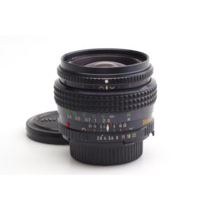 Minolta MD VFC Rokkor 24mm f/2.8, Seltenes Weitwinkelobjektiv mit variabler Bildfeldwölbung (VFC), manuelle Festbrennweite, Japan. | Zustand: Gut