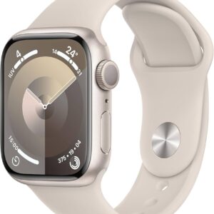 Apple Watch Series 9, 41 mm, Starlight, Aluminiumgehäuse, GPS, inkl. Originalverpackung (OVP) | Zustand: Wie Neu